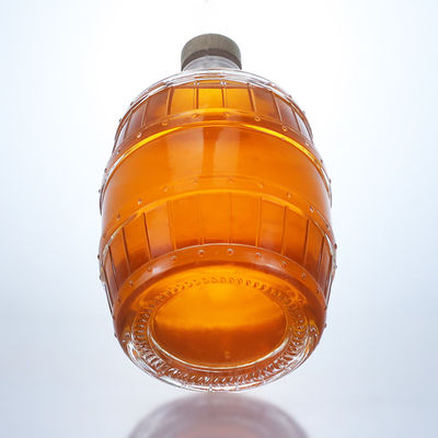 Bouteille en verre de flint pour le gin, le rhum, le champagne, le brandy et le whisky