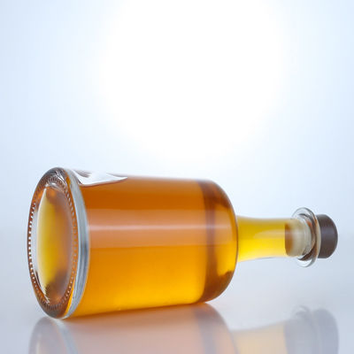 Bouteille en verre en forme de cloche pour le gin, le rhum, le champagne, le cognac, le whisky, la couleur claire ou personnalisée