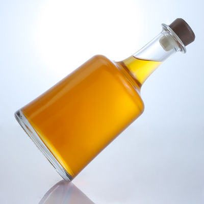 Bouteille en verre en forme de cloche pour le gin, le rhum, le champagne, le cognac, le whisky, la couleur claire ou personnalisée