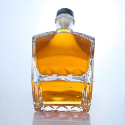 Bouteille en verre de 750 ml pour le gin, le rhum, le champagne, le cognac, le whisky et le liqueur
