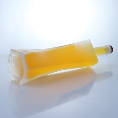 Bouteille en verre personnalisée 750 ml capacité pour Gin Rum Champagne Brandy et Whisky
