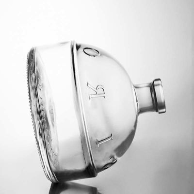 Bouteille en verre de forme personnalisée de 700 ml de liqueur de verre pour le champagne au gin rum