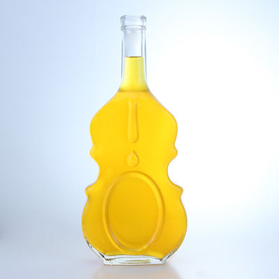 Bouteille en verre pour vin et boissons de surface décalée 350 ml 500 ml 750 ml
