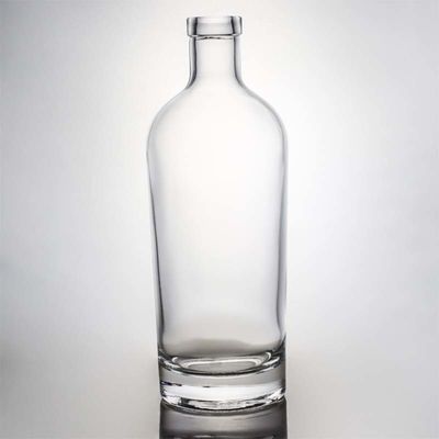 Bouchon à vis 750 ml 1000 ml gin à silex clair rhum champagne liqueur bouteille en verre avec bouchon en bois