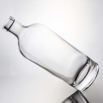 Bouchon à vis 750 ml 1000 ml gin à silex clair rhum champagne liqueur bouteille en verre avec bouchon en bois