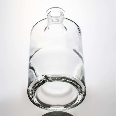 Bouteille en verre de 750 ml à 1000 ml en forme ronde avec liège de bois pour le whisky