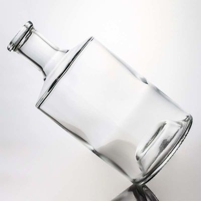 Bouteille en verre de 750 ml à 1000 ml en forme ronde avec liège de bois pour le whisky