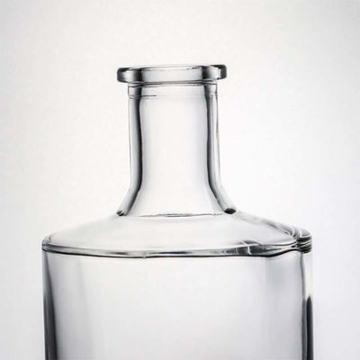 Bouteille en verre de 750 ml à 1000 ml en forme ronde avec liège de bois pour le whisky