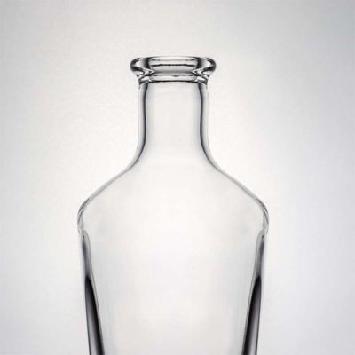 Bouteille de tequila en verre à haute teneur en silex avec bouchon personnalisé 700ml 800ml 1000ml vide