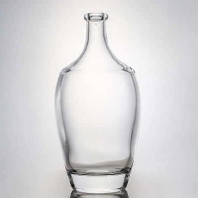 Collier de verre 500 ml 700 ml 1000 ml Gin vide Flint Rum Champagne Bouteille de liqueur avec liège