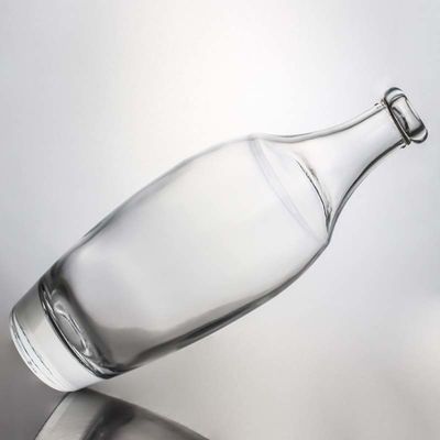 Collier de verre 500 ml 700 ml 1000 ml Gin vide Flint Rum Champagne Bouteille de liqueur avec liège