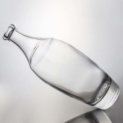 Collier de verre 500 ml 700 ml 1000 ml Gin vide Flint Rum Champagne Bouteille de liqueur avec liège