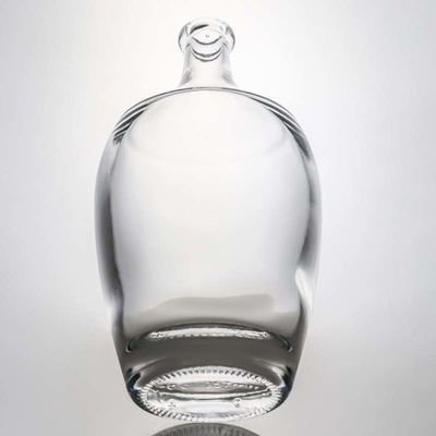 Collier de verre 500 ml 700 ml 1000 ml Gin vide Flint Rum Champagne Bouteille de liqueur avec liège