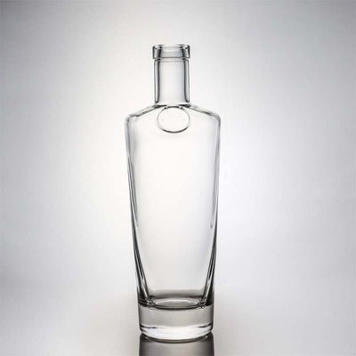 Tequila boisson industrielle bouteille de verre de flint clair avec liège de bois 700 ml 500 ml 1000 ml
