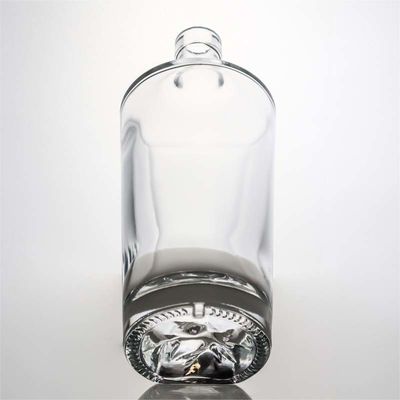 Type d'étanchéité Bouteille en verre de bois de silex en forme ronde 500 ml 800 ml 1000 ml pour les boissons alcoolisées