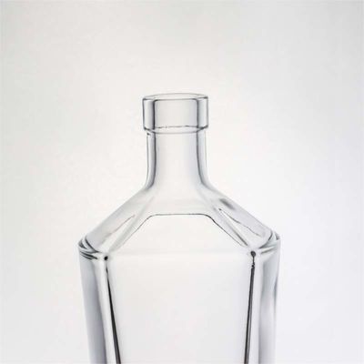 Type d'étanchéité Bouteille en verre de bois de silex en forme ronde 500 ml 800 ml 1000 ml pour les boissons alcoolisées