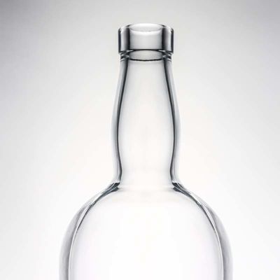 Logo personnalisé High Flint Gin Rum Liquor Bouteille en verre avec liège 700ml 800ml 1000ml