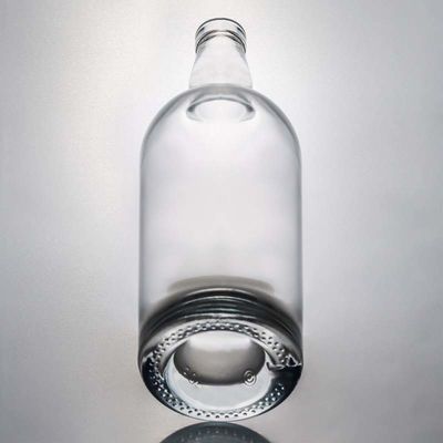 Logo personnalisé High Flint Gin Rum Liquor Bouteille en verre avec liège 700ml 800ml 1000ml