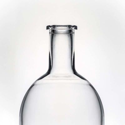 Whisky 750 ml 800 ml 1000 ml Flasque en verre à base lourde et à bois avec liège