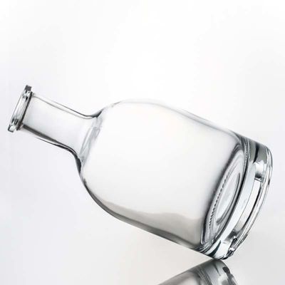 Whisky 750 ml 800 ml 1000 ml Flasque en verre à base lourde et à bois avec liège