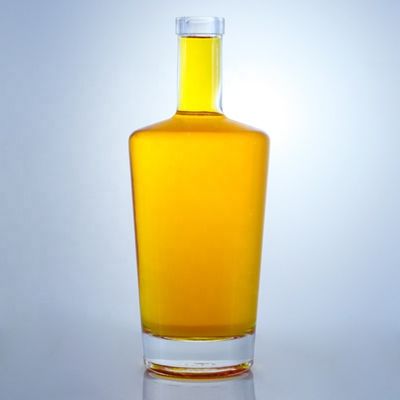 Bouteilles de verre vides de forme ronde avec traitement de surface par gravure acide et type d'étanchéité au liège