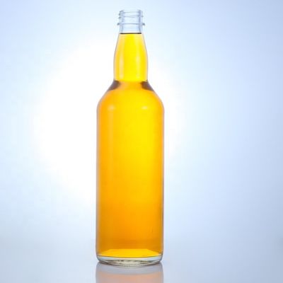 Capille à vis personnalisée 500 ml 700 ml Tequila clair de flint Whisky Vodka Bouteille en verre