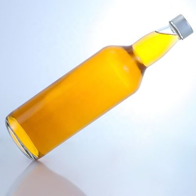 Capille à vis personnalisée 500 ml 700 ml Tequila clair de flint Whisky Vodka Bouteille en verre