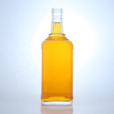 Matériau du collier verre clair 500 ml 700 ml 750 ml bouteille en verre de flint pour vodka gin rhum