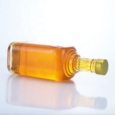 Matériau du collier verre clair 500 ml 700 ml 750 ml bouteille en verre de flint pour vodka gin rhum