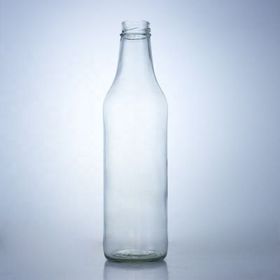 Bouteille en verre de whisky et de vodka unique 650 ml en forme spéciale avec finition à vis