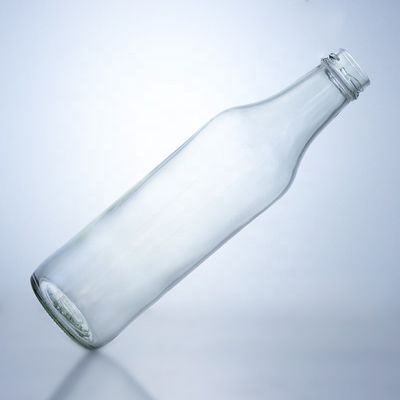 Bouteille en verre de whisky et de vodka unique 650 ml en forme spéciale avec finition à vis
