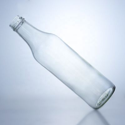 Bouteille en verre de whisky et de vodka unique 650 ml en forme spéciale avec finition à vis