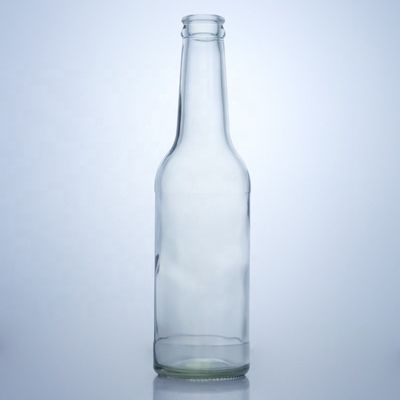 Flint Glass 276 ml Brandy Vodka Tequila Bouteille en verre avec liège pour le corps Matériau en verre