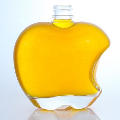 Logo personnalisé Bouteille en verre vide unique pour le gin Whisky Rum Tequila Brandy