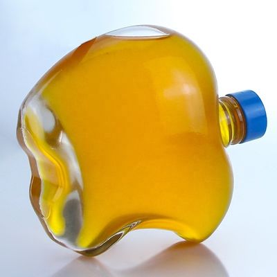 Logo personnalisé Bouteille en verre vide unique pour le gin Whisky Rum Tequila Brandy