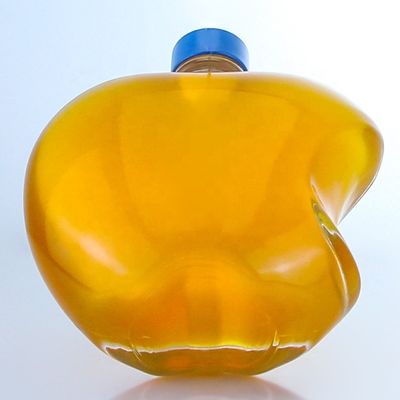 Logo personnalisé Bouteille en verre vide unique pour le gin Whisky Rum Tequila Brandy
