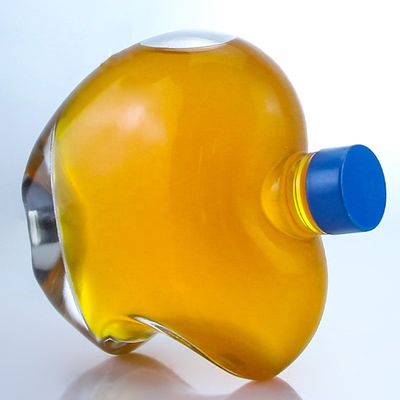 Logo personnalisé Bouteille en verre vide unique pour le gin Whisky Rum Tequila Brandy