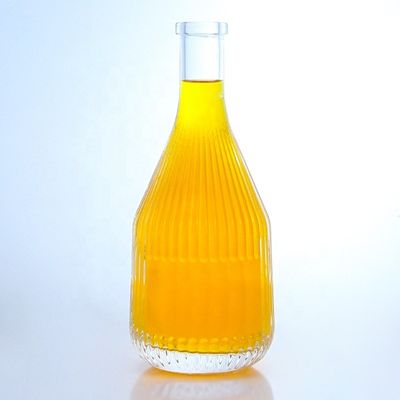 Bouteille de whisky en verre 500 ml 750 ml 1000 ml en forme spéciale avec logo personnalisé