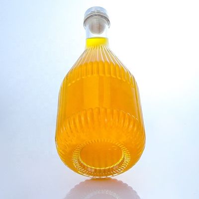 Bouteille de whisky en verre 500 ml 750 ml 1000 ml en forme spéciale avec logo personnalisé