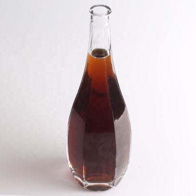 750 ml de verre de flint transparent Liquore vide Rum Gin Spiritueux Vodka Tequila Bouteilles avec liège