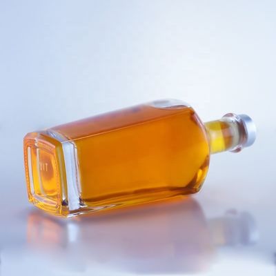 750 ml de vernis clair bouteille en verre pour alcool liquide unique whisky liquide vodka rhum tequila