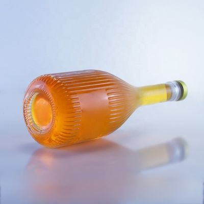 Bouteille de verre vide transparente pour vodka gin rhum whisky brandy dans 500 ml 750 ml 1000 ml