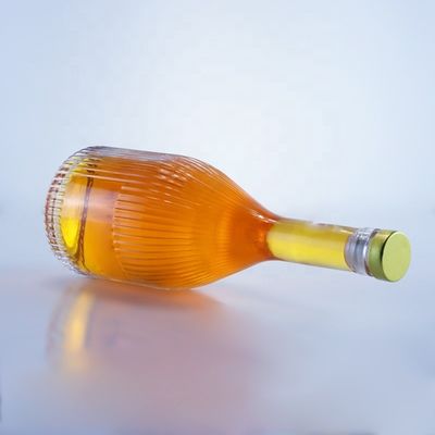 Bouteille de verre vide transparente pour vodka gin rhum whisky brandy dans 500 ml 750 ml 1000 ml