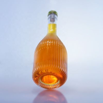Bouteille de verre vide transparente pour vodka gin rhum whisky brandy dans 500 ml 750 ml 1000 ml