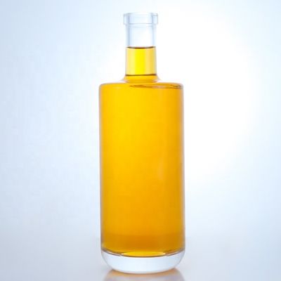Bouteille transparente en verre avec liège pour le whisky, la vodka, la tequila, le gin et le rhum 500 ml/700 ml