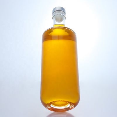 Bouteille transparente en verre avec liège pour le whisky, la vodka, la tequila, le gin et le rhum 500 ml/700 ml