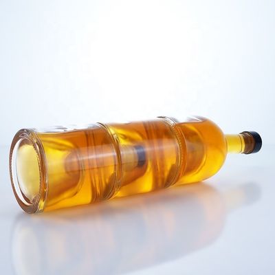 Élégante bouteille de 500 ml 750 ml 1000 ml en verre de flint pour le whisky Vodka Champagne Tequila