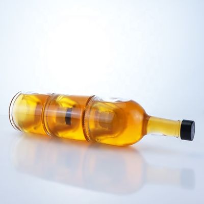 Élégante bouteille de 500 ml 750 ml 1000 ml en verre de flint pour le whisky Vodka Champagne Tequila