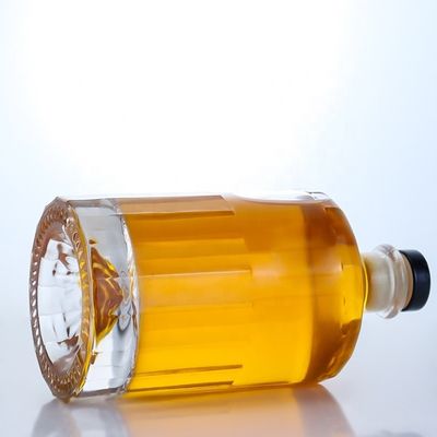 500 ml 700 ml 750 ml Flint Glass Spirit Gin Whisky Vodka Brandy Liquor Bouteille avec liège