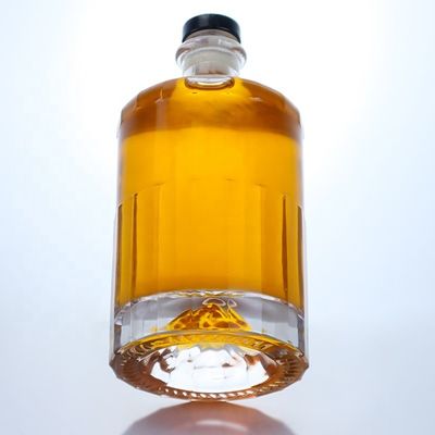 500 ml 700 ml 750 ml Flint Glass Spirit Gin Whisky Vodka Brandy Liquor Bouteille avec liège